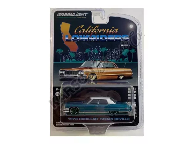Greenlight Cadillac Coupe Seadan Deville 1973 1:64 63010F