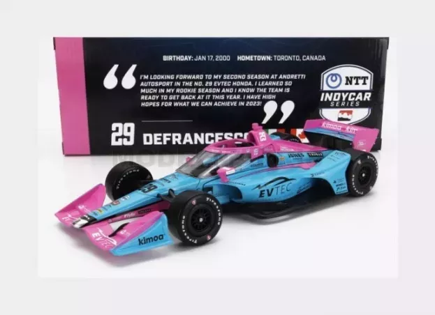 Greenlight Honda Team Andretti Autosport N 29 Indianapolis Indy 500 Indycar Series 2023 D.defrancesco 1:18 11219