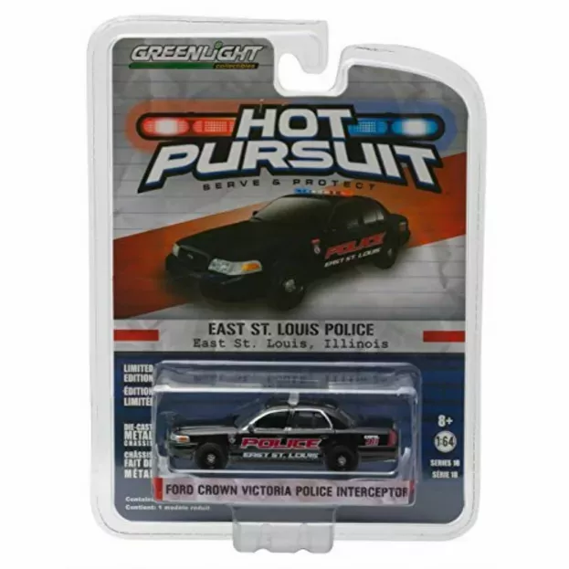 Greenlight Ford Crown Victoria St. Louis Illinois Police Interceptor 2001 1:64 42750D