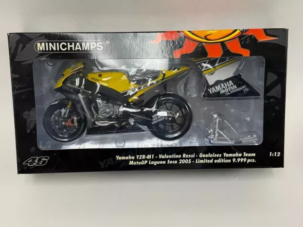 Minichamps Yamaha Yzr-m1 Team Gauloises N 46 Motogp Laguna Seca Valentino Rossi 2005 World Champion 1:12 122053096