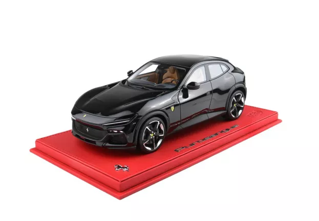 BBR Ferrari Purosangue Black Purosangue Met 1:18 P18219C