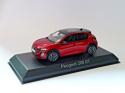 Peugeot 208 GT from 2024 red elixir at 1/43 from Norev 472842