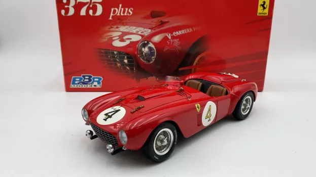 BBR Ferrari 375 Plus 5.0l V12 Spider Team Scuderia Ferrari N 4 Winner 24h Le Mans 1954 Maurice Trintignant Jose Froilan Gonzales 1:18 BBR180003