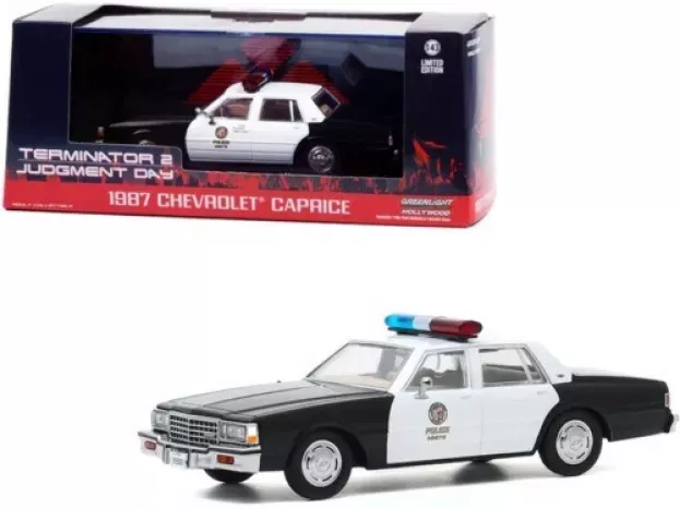 Greenlight Chevrolet Caprice Police 1987 Terminator 2 Movie 1991 The Judgment Day Il Giorno Del Giudizio 1:43 86582