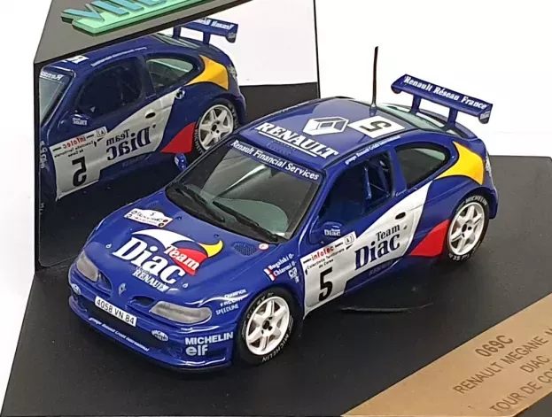 Vitesse Renault Megane Maxi Team Diac N 5 Winner Rally Tour De Corse 1996 Bugalski Chiaromi 1:43 069C
