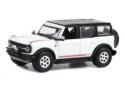 2021 Ford Bronco First Edition - White 1:64 Scale Model - Greenlight 37270F~