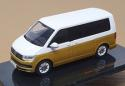 Ixo Models 1/43 Scale CLC351N - 2017 VW Volkswagen Multivan - White/Gold