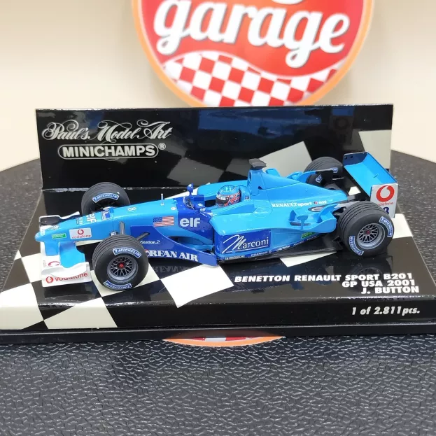 Minichamps Benetton F1 Renault B201 N 8 Gp Indianapolis 2001 J.button 1:43 400010108