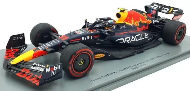 Spark Red Bull F1 Rb18 Team Oracle Red Bull Racing N 11 Pole Position Saudi Arabia Gp 2022 Sergio Perez Con Vetrina With Showcase 1:18 18S755