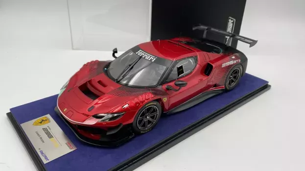 Looksmart Ferrari 296 Gt3 Evo 3.9l Turbo V8 N 0 Launch Version 2022 Con Vetrina With Showcase 1:18 LS18RC024