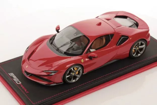 MR Models Ferrari Sf90 Stradale Hybrid 1000hp 2019 Con Vetrina With Showcase 1:18 FE028J