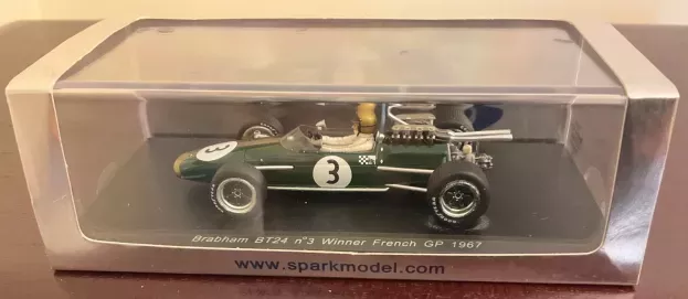 Spark Brabham F1 Bt24 N 3 Winner French Gp 1967 Jack Brabham 1:43 S3507