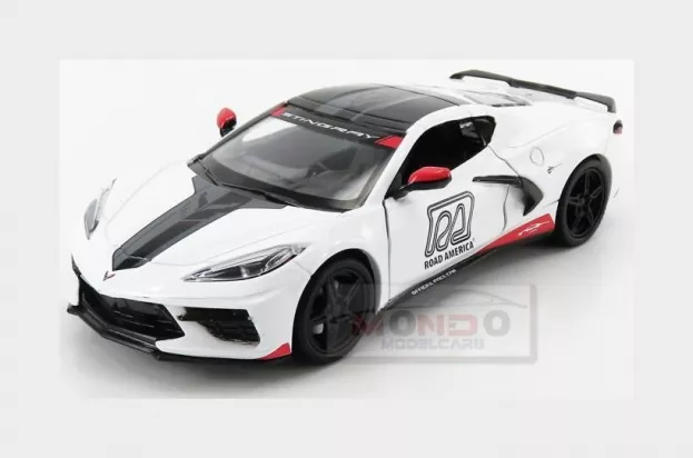 Greenlight Chevrolet Corvette C8 Official Pace Car Road America 2020 1:24 18259