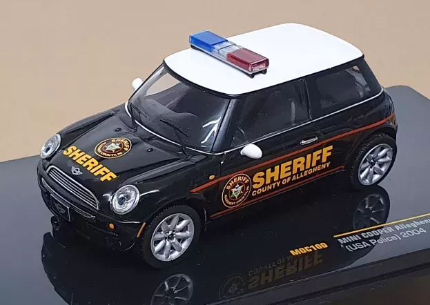 IXO Models Mini Mini Cooper Allegheny County Sheriff's Usa Police 2004 1:43 MOC100