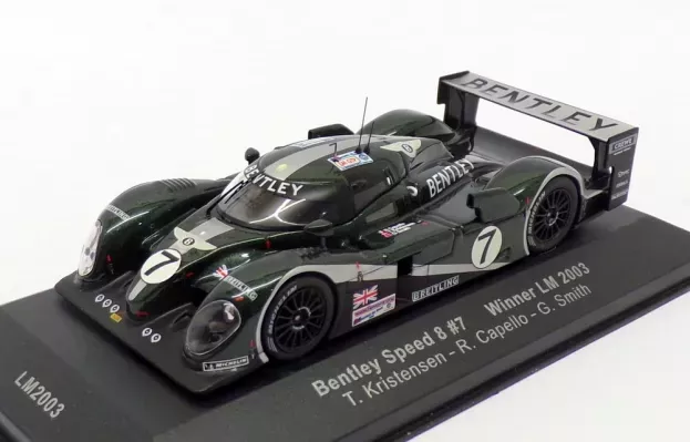 IXO Models Bentley Speed 8 4.0l Turbo V8 Team Bentley N 7 Winner 24h Le Mans 2003 Tom Kristensen Rinaldo Capello Guy Smith 1:43 LM2003