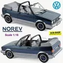 VW Golf I Cabriolet Bel Air 1992 Blue Metallic 1:18 Norev 188404
