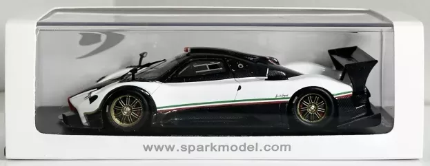 Spark Pagani Zonda R 2009 Whit Italian Stripes 1:43 PD04311009