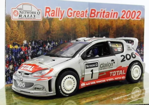Vitesse Peugeot 206 Wrc N 1 Rally Great Britain 2002 R.burns R.reid 1:43 43003