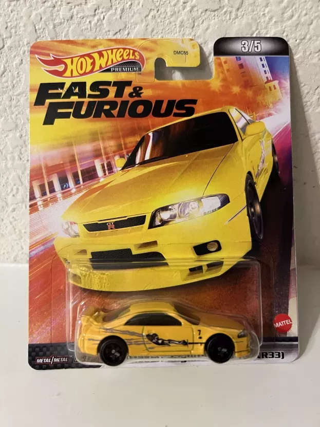 Hot Wheels Nissan Skyline Gt-r bcnr33 2001 Fast & Furious 1:64 HCP26