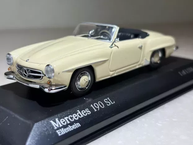 Minichamps Mercedes 190 Sl Spider w121 1955 Black Interior 1:43 430033135