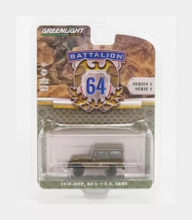 Greenlight Jeep Dj-5 Usa Army 1970 1:64 61010C