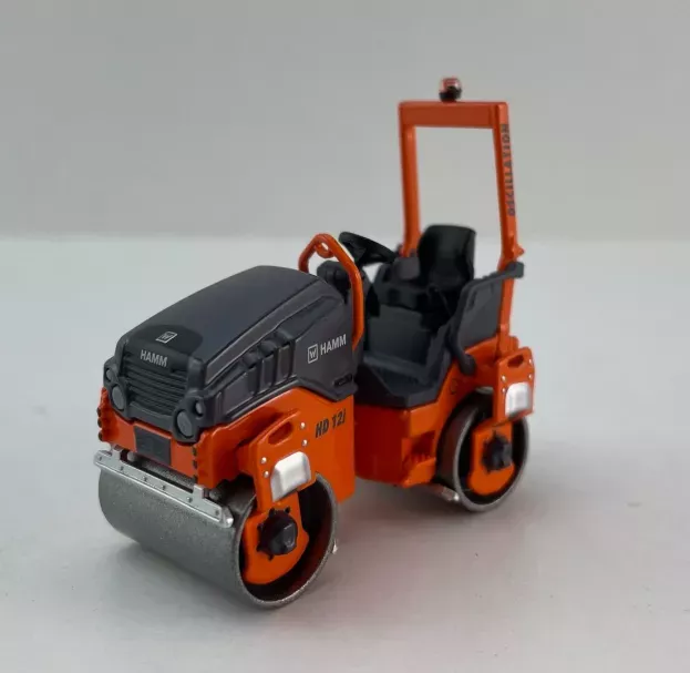 NZG Hamm Hd 12e Vv Rullo Vibrante Bitamburo Liscio Schiacciasassi Stone Crusher Roll 1:50 1087