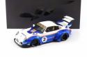 GT Spirit 2023 Porsche 911 RWB X No 2 Liberty Walk White and Blue 1:18 GT530