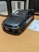 AUTOart 1/18 Nissan Skyline GT-R R33 V-Spec NISMO Matte Black 77324