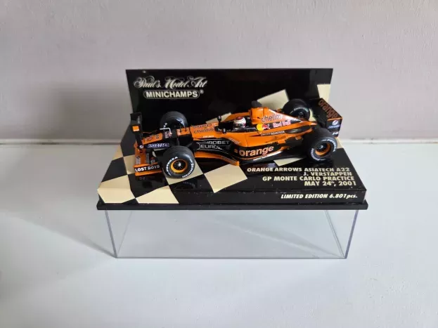 Minichamps Arrows F1 Orange Asiatech A22 N 14 Practice Montecarlo Gp 2001 J.verstappen 1:43 400010114