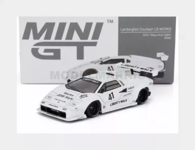 Mini GT Lamborghini Countach N 41 Jdm Style Lb Works Auto Salon Tokyo Lhd 2024 1:64 MGT00966-L