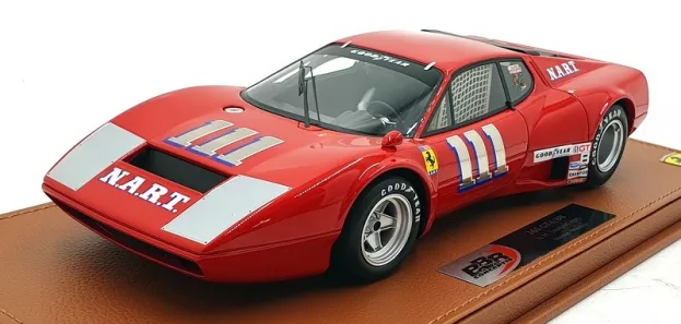 BBR Ferrari 365 Gt4 bb 4.9l Team N.a.r.t. N 111 6h Sebring 1975 M.minter E.wietzes 1:18 BBRC1813F