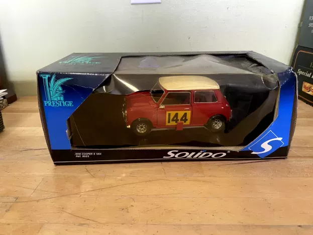 Solido Mini Mini Cooper S N 144 Rally Montecarlo 1967 T.makinen P.easter 1:18 8023