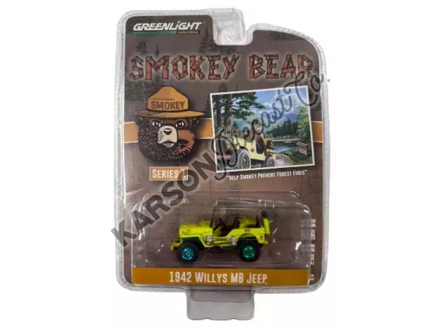 Greenlight Jeep Willys Mb 1942 Smokey Bear 1:64 38020A