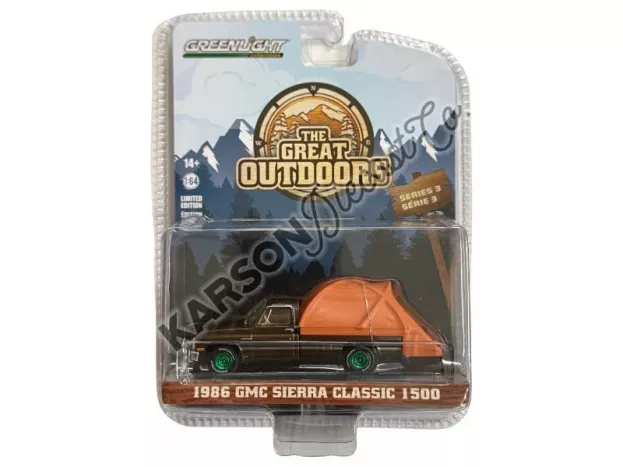 Greenlight Gmc Sierra Classic 1500 Pick-up Camper 1986 1:64 38050D