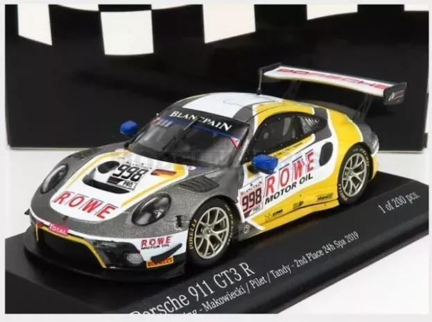 Minichamps Porsche 911 991-2 Gt3 R Team Rowe Racing N 998 2nd 24h Spa 2019 F.makowiecki P.pilet N.tandy 1:43 410196088