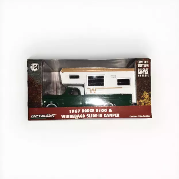 Greenlight Dodge D-100 Winnebago Camper 1967 1:64 29866