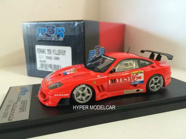 BBR Ferrari 550 Millennio N 16 Monza Fia Gt Season 2000 J.d.deletraz F.giroix 1:43 BG205