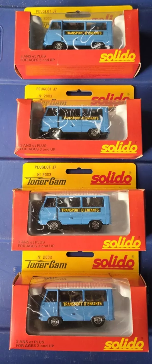 Solido Peugeot J7 Minibus Transport D'enfants 1965 1:43 2003