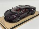 1/18 MR Collection Bugatti Chiron Sky View Red Carbon Black leather base BUG08E