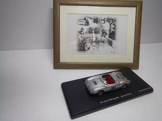 Schuco Porsche 550a Spider N 130 Open 1955 James Dean Little Bastard 1:43 08866