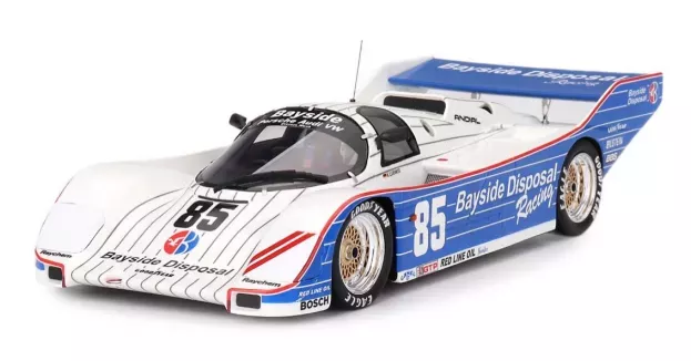 Truescale Porsche 962 2.8l Turbo N 85 Team Bud Bayside Disposal Racing Winner Imsa 300km Laguna Seca 1987 Klaus Ludwig 1:18 TS0476