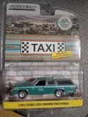 N03 GREENLIGHT 1991 FORD LTD CROWN VICTORIA TEAL TAXI ROSARITO MEXICO 1/64 30225