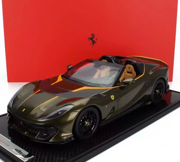 BBR Ferrari 812 Competizione A Spider 2022 Con Vetrina With Showcase 1:12 BBR1216N