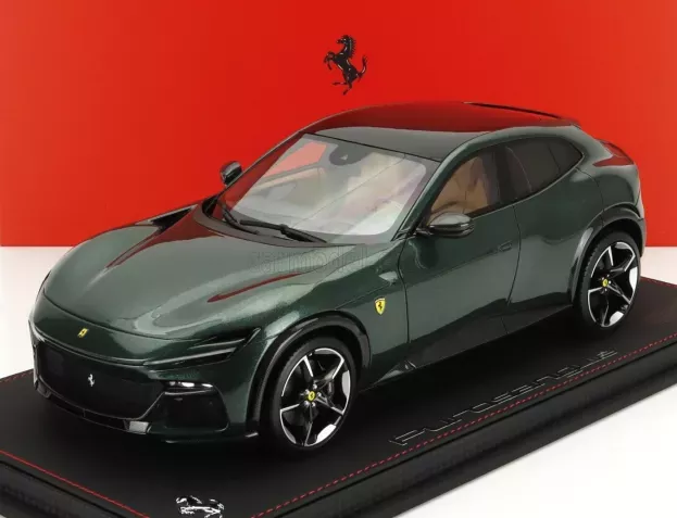 BBR Ferrari Purosangue Suv Panoramic Roof 2022 Con Vetrina With Showcase 1:18 P18231I-VET