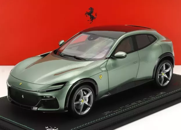 BBR Ferrari Purosangue Suv Carbon Roof 2022 Con Vetrina With Showcase 1:18 P18219PLF1-VET