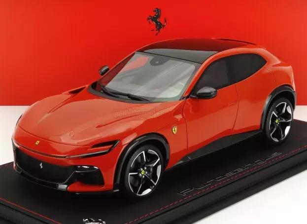 BBR Ferrari Purosangue Suv Panoramic Roof 2022 Con Vetrina With Showcase 1:18 P18231F-VET