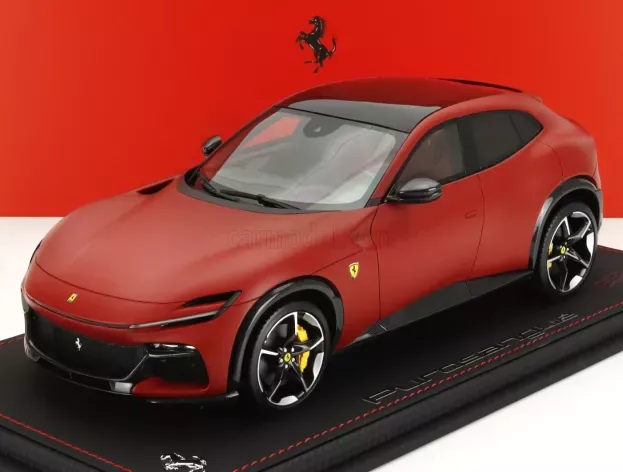 BBR Ferrari Purosangue Suv Panoramic Roof 2022 Con Vetrina With Showcase 1:18 P18231G-VET