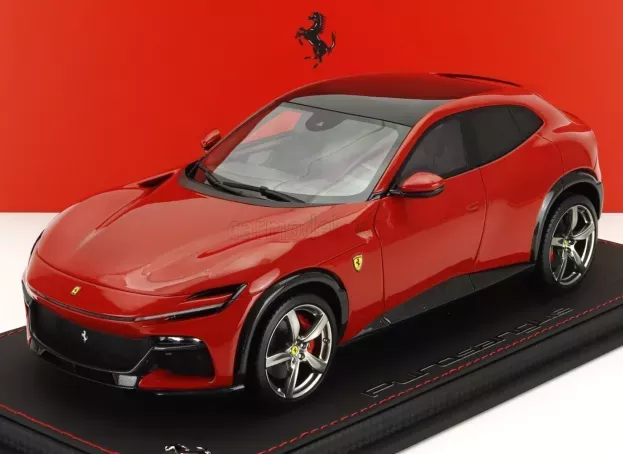 BBR Ferrari Purosangue Suv Panoramic Roof 2022 Con Vetrina With Showcase 1:18 P18231N1-VET