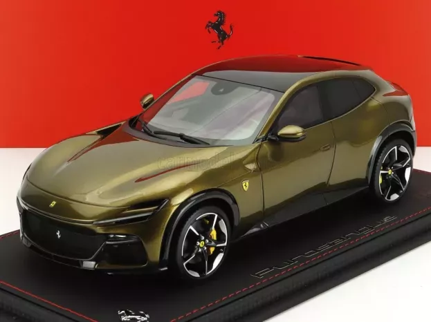 BBR Ferrari Purosangue Suv Panoramic Roof 2022 Con Vetrina With Showcase 1:18 P18231H-VET