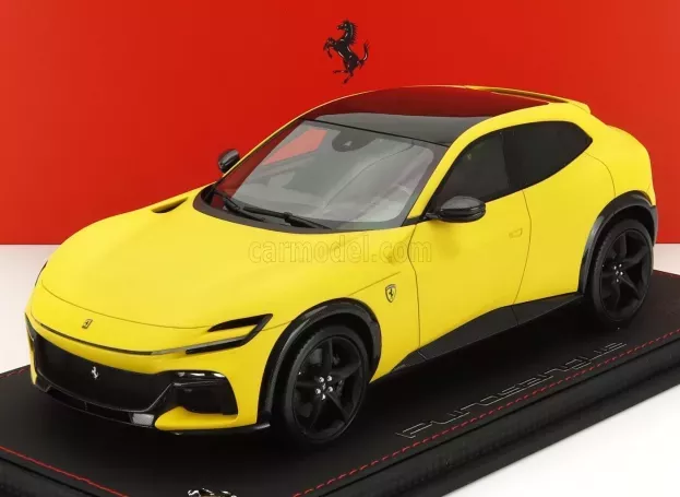 BBR Ferrari Purosangue Suv Panoramic Roof 2022 Con Vetrina With Showcase 1:18 P18231E-VET